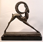 15" Art Deco Style Ibex Statue (Austin Production Inc 1981).