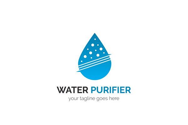 净水器清洁环保主题Logo模板 Wate...