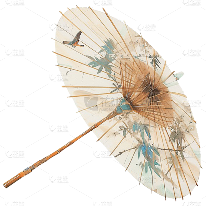 清明清明节通用中国风中式油纸伞物品元素素材
