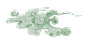 水彩绿色祥云手绘插画_中式元素 _T202019  _免抠PNG（素材零件）_T202019