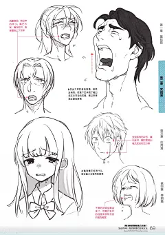 漫画男女人物表情颜艺绘制方法 手绘美术参考素材-书籍教程-微元素Element3ds - Powered by Discuz!