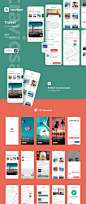 Traviosa  - 旅行App UI套件设计，Traviosa  - 旅行App UI套件设计