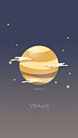 星球 金星 插画
