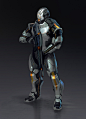 ArtStation - Sci-fi suit male, Jianli Wu