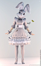 #FF14# #ミラプリスナップ每日榜单# 4月3日
「WhiteRabbit」
作者：usamaru
ラビットヘッド（国际服20年猎蛋节）丨女仆围裙装丨女仆腕带丨女仆蓬松裤丨女仆礼鞋
来源：O网页链接 ​​​​