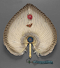 古董羽扇丨十九世纪，中国出口欧洲的羽毛手扇，先收藏于MFA Boston博物馆 ​​​​