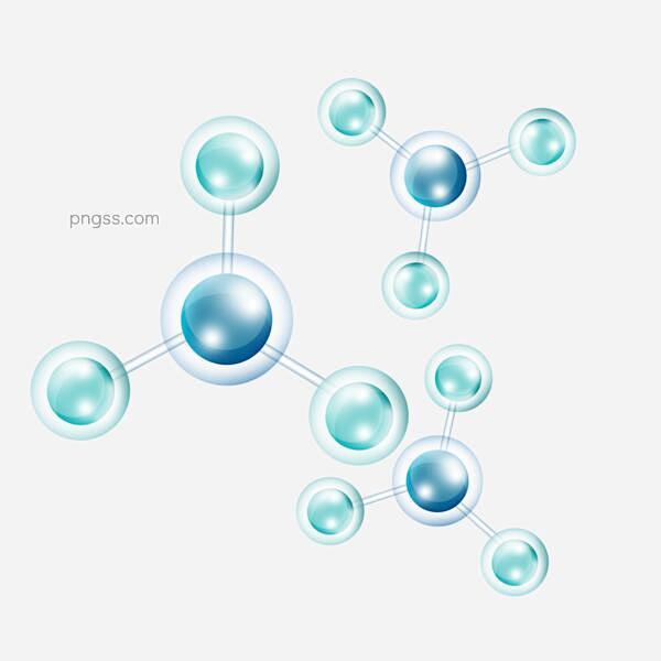 手绘蓝色分子式化学医学医疗元素图片大小2...