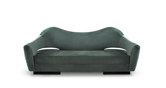 NAU Velvet Sofa Mid ...