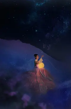 【惊梦】_人像_颇可,古风,汉服,夜景