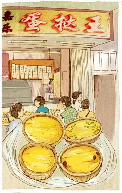 手绘广州美食记 满满的都是回忆_广东_荔枝网