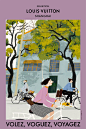 Illustrations for Louis Vuitton ShangHai exhibition
