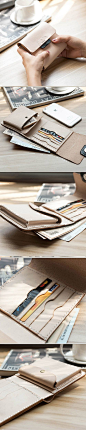 Handmade leather vintage women short wallet clutch coin purse wallet