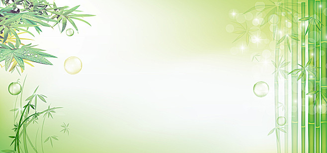 竹子,绿色,清新,海报banner,文艺...