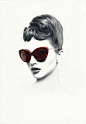 Montures : Pencil & Color pencil on paper.Personal.