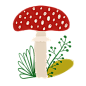 蘑菇插画 PNG免抠图