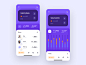 Banking App colorful inspiration finance colors ui design banking design application bank app bank mobile ui ios app mobile uiux ux ui