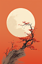 中秋节场景海报素材图