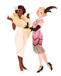 (1920s!Princess and the Frog) Tiana and Lottie LaBouff