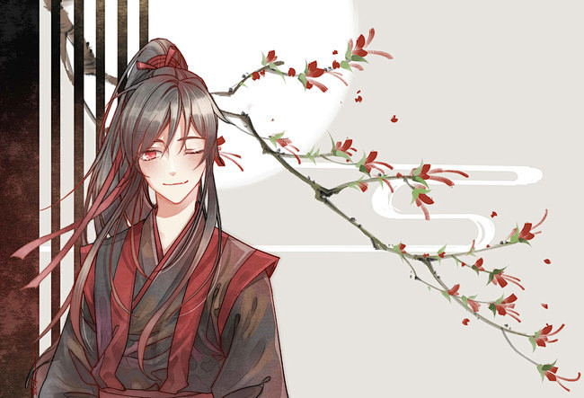 魔道祖师蓝忘机同人图插画壁纸忘羡半次元第一中文cos绘画小说社区