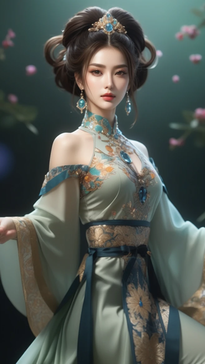 AI古风人物服装插画设计参考素材 时尚国风角色服装绘画 游戏原画-淘宝网-花瓣网