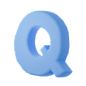 Q 数字 字母 PNG 建模 3d blender