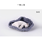 PIY荷叶型编织猫窝 手工针织中小型宠物 便携四季通用保暖猫窝垫-tmall.com天猫
