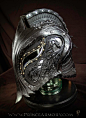 Dragon Crusader Helmet by Azmal costume cosplay LARP | NOT OUR ART - Please click artwork for source | WRITING INSPIRATION for Dungeons and Dragons DND Pathfinder PFRPG Warhammer 40k Star Wars Shadowrun Call of Cthulhu and other d20 roleplaying fantasy sc