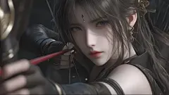 青丝  美女弓箭手 4K动漫壁纸 3840x2160