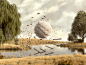 3D CGI cinema 4d Digital Art  furry ILLUSTRATION  Landscape Nature pai_高级 _T2022411  _背景