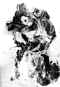 安东尼・尼尔・达特设计的水墨风人像插画封面大图