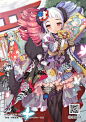 Tags: Anime, Gin (Oyoyo), Sega, Soul Reverse Zero, Melmel (Soul Reverse Zero), Luce (Soul Reverse Zero), Character Request, Official Card Illustration, Happy 2018, Official Art