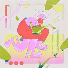 #云朵分享# 分享插画师 Nahuel Bardi 的作品。

作品中的每个物体都有果冻一样的高光，而物体本身色彩和高光色彩的冲击感，并不是简单的只在同类色明暗度里做变化，而是经过精心的配色设计，使物体在高光的配合下，在视觉上不仅有纹理的感受，还有体积的厚薄起伏，和光线闪烁的灵动感，仿佛能从静止的 ​​​​...展开全文c