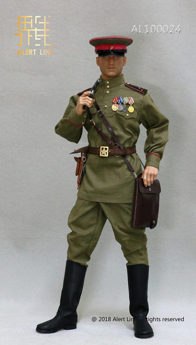 alertline玩模二战兵人模型苏联红军苏军上尉军官16模型al100024品质