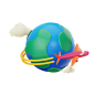 环保 地球 地球仪 厄尔尼诺 温室效应 地图 地标 定位  占位符 等待 404 3D 立体 卡通 电商 插画 图标 png PSD 免抠 设计 素材15