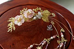 沅水之芷★定制★大楚、小楚★古典头饰 汉服配饰 黄铜绕线-淘宝网