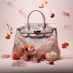 包包花朵素材图AI图