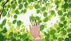 《The Days》系列插画作品是对日常的记录，明快的色彩语言叙述着对生活点滴的观察。摇摇晃晃的生活也总会有被命运眷顾的瞬间，行走在时间的空隙中，作者如同生活的采集者，将陌生又新鲜的时光碎片收藏进插画的场景中。丨投稿插画师@给我热水_ ​​​​