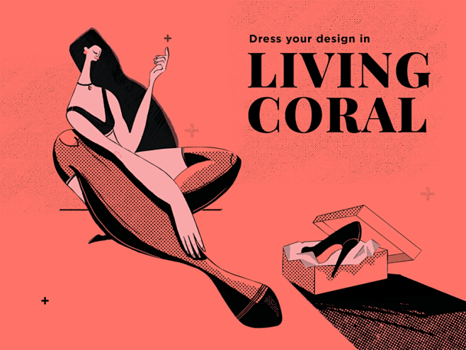 Living Coral Illustr...