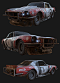 Derby car - marmoset viewer, Hugo Beyer : Blockout model by Kenneth Lammers, I remodeled the car, baked it down to a lowpoly mesh and used Substance Painter for the texturing.
