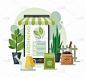 Gardening Tools and Plants. Online garden shop con