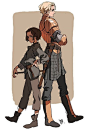as-warm-as-choco:  Kim Il Kwang (Avatar animator) illustrated Arya and Brienne !  I rarely reblog. But this just shook me too hard, can’t not share.