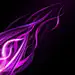 抽象的紫色波浪线图形黑色背景矢量艺术 - 壁纸（#2769264）/ Wallbase.cc