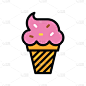 冰淇淋,矢量,家庭,冰淇淋蛋卷,糖果店,糖果,闪亮的,饮食,图像,焦糖