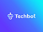 Modern Techbot logo design for Ai Robot Technology