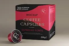 咖啡配料糖包奶精包装设计样机模板 Coffee Pods Psd Packaging Mockup这是一个高质量的通用豆荚和咖啡胶囊样机包装，可显示您的品牌设计。使用智能图层轻松更改颜色并添加图形。