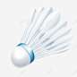 白色羽毛球运动矢量图 平面电商 创意素材
