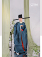 宋制圆领袍男汉服公官服大放量暗纹婚服中式婚礼司仪主持新郎龙袍-淘宝网