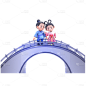 3D-七夕场景元素-牛郎织女&桥