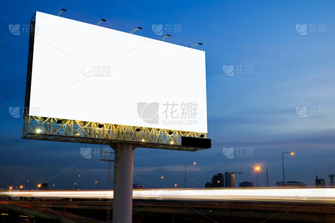 布告栏,空白的,杆,公告信息,传媒,巨大的,夜晚,天空素材-花瓣网