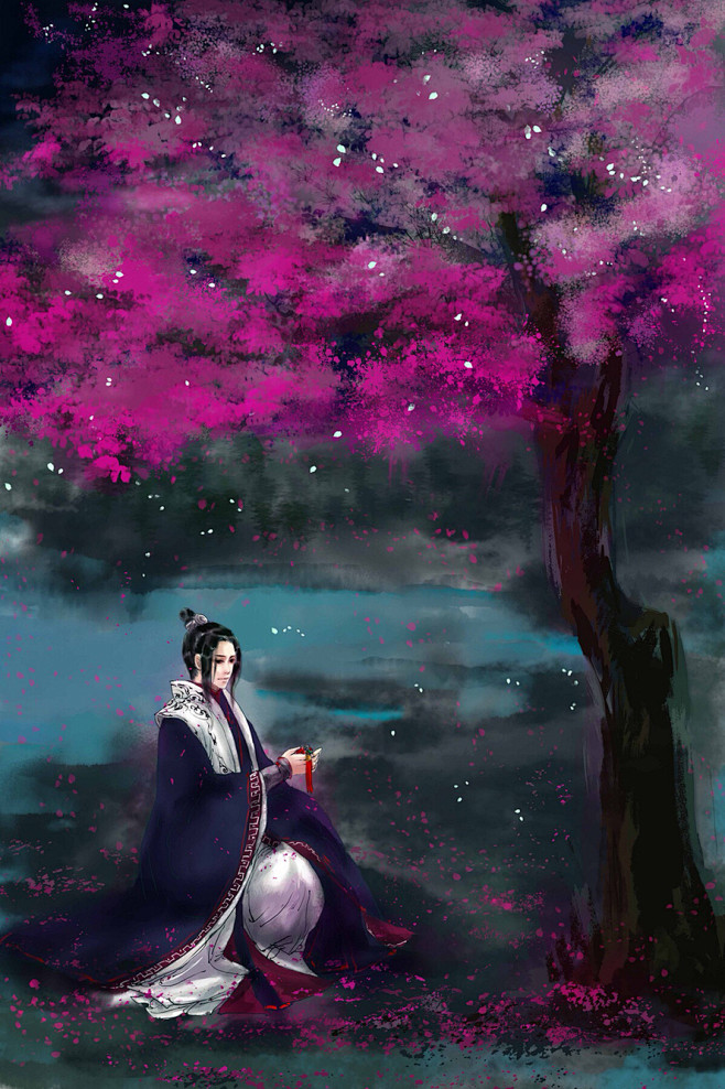 古风手绘插画